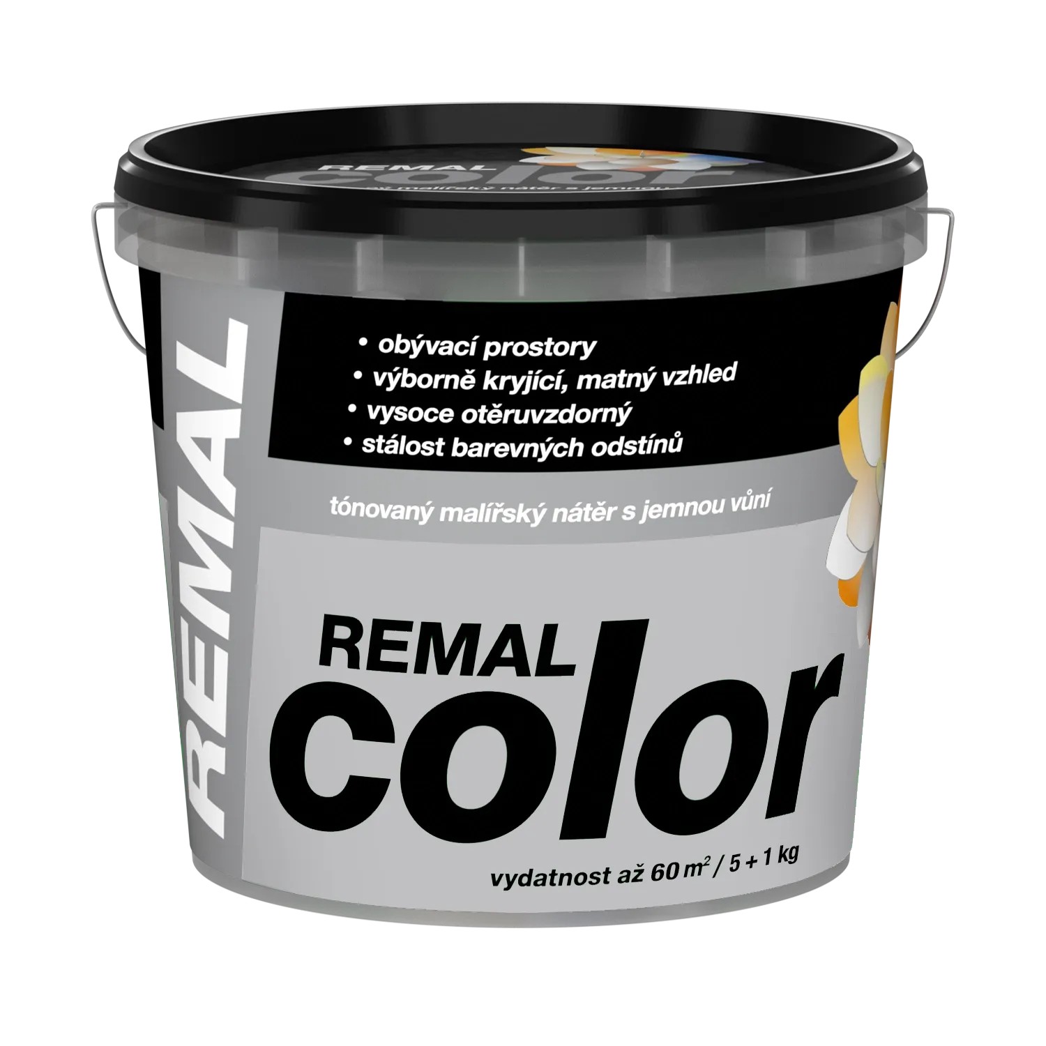 E-shop REMAL Color Tónovaný maliarsky náter s jemnou vôňou, 150 Platina, 5 + 1 kg