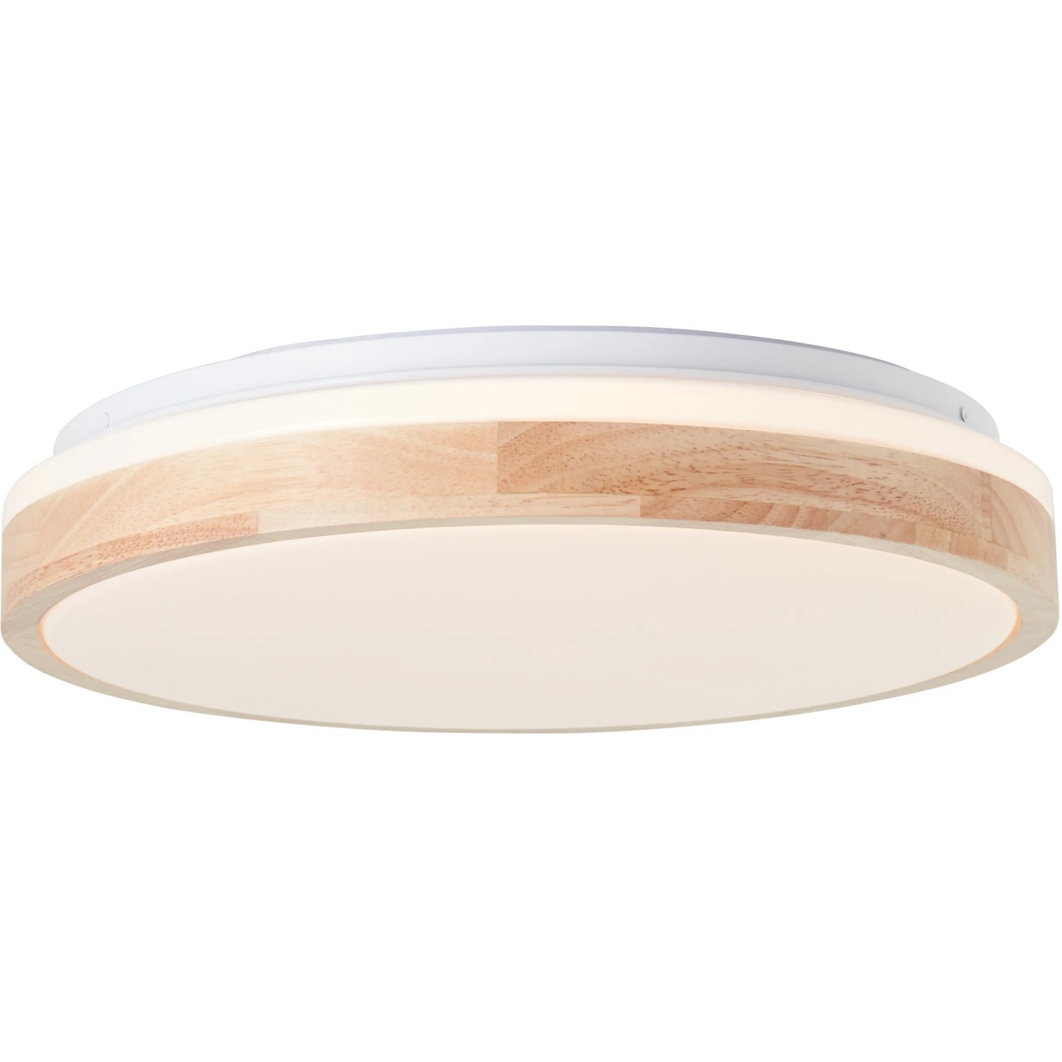 E-shop Brilliant Stropné LED svietidlo Brodsky, biele, drevo, 38 cm