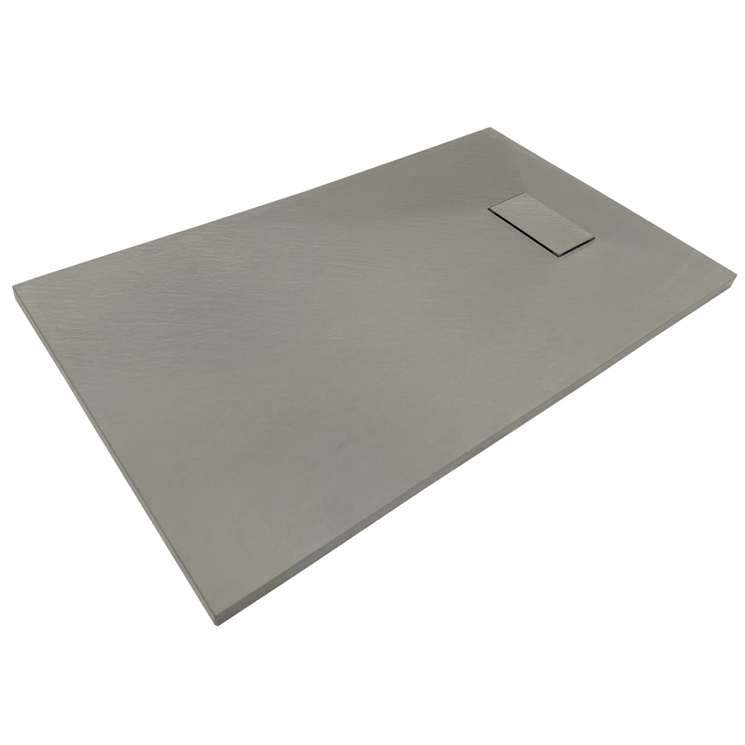 E-shop Sanotechnik Rezateľná sprchová vanička SMC sivá 100 x 80 x 2,6 cm