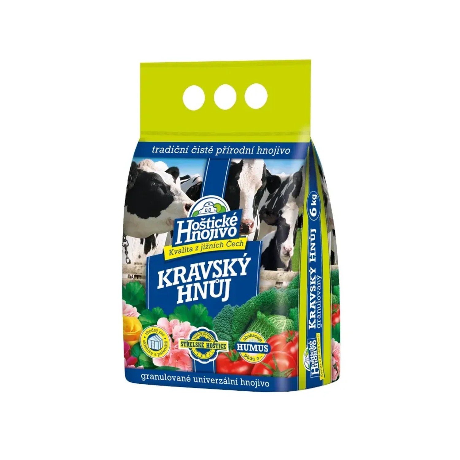 E-shop Hoštické hnojivo Kravský hnoj granulovaný 6 kg