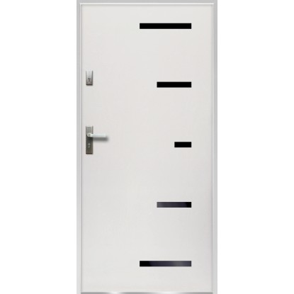 O.K. DOORS Oceľové vchodové dvere SPARTA P55 biele 90 P