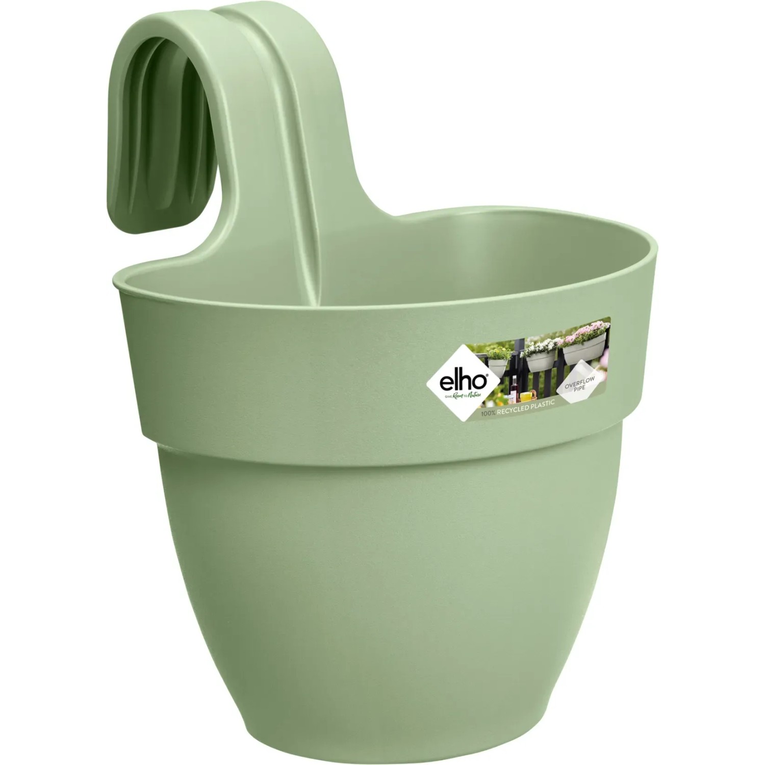 E-shop elho Kvetináč Vibia Campana Easy Hanger S pistáciovo zelený, pr. 24 x 27 cm