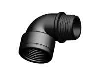 Závitové koleno plast, 1 Závitové koleno plast, 1