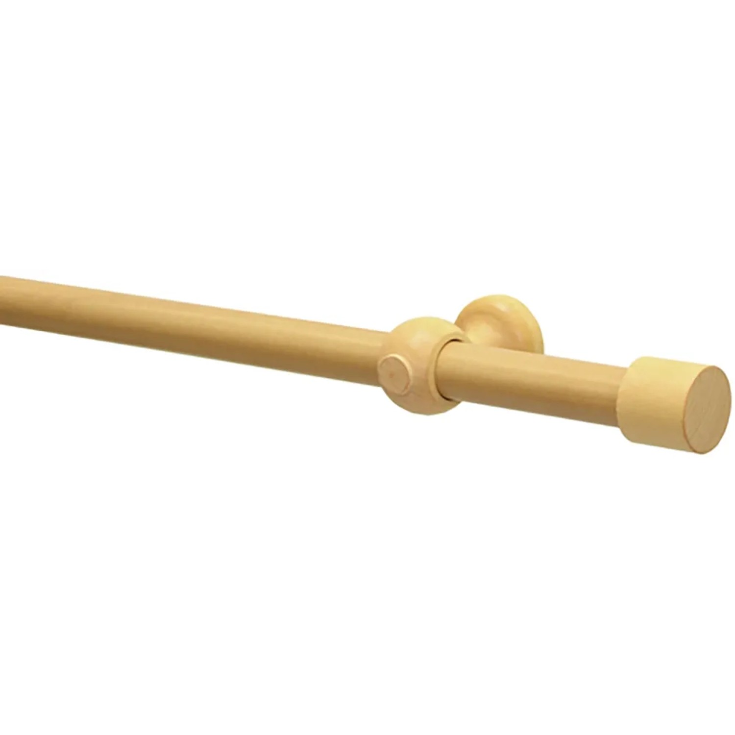 E-shop Gardinia Súprava záclonovej tyče Shorty, buk, pr. 2,5 x 160 cm