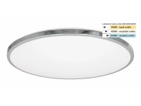 Top Light Kúpeľňové stropné LED svietidlo Silver KL CCT 24W IP44 2400lm pr. 39cm