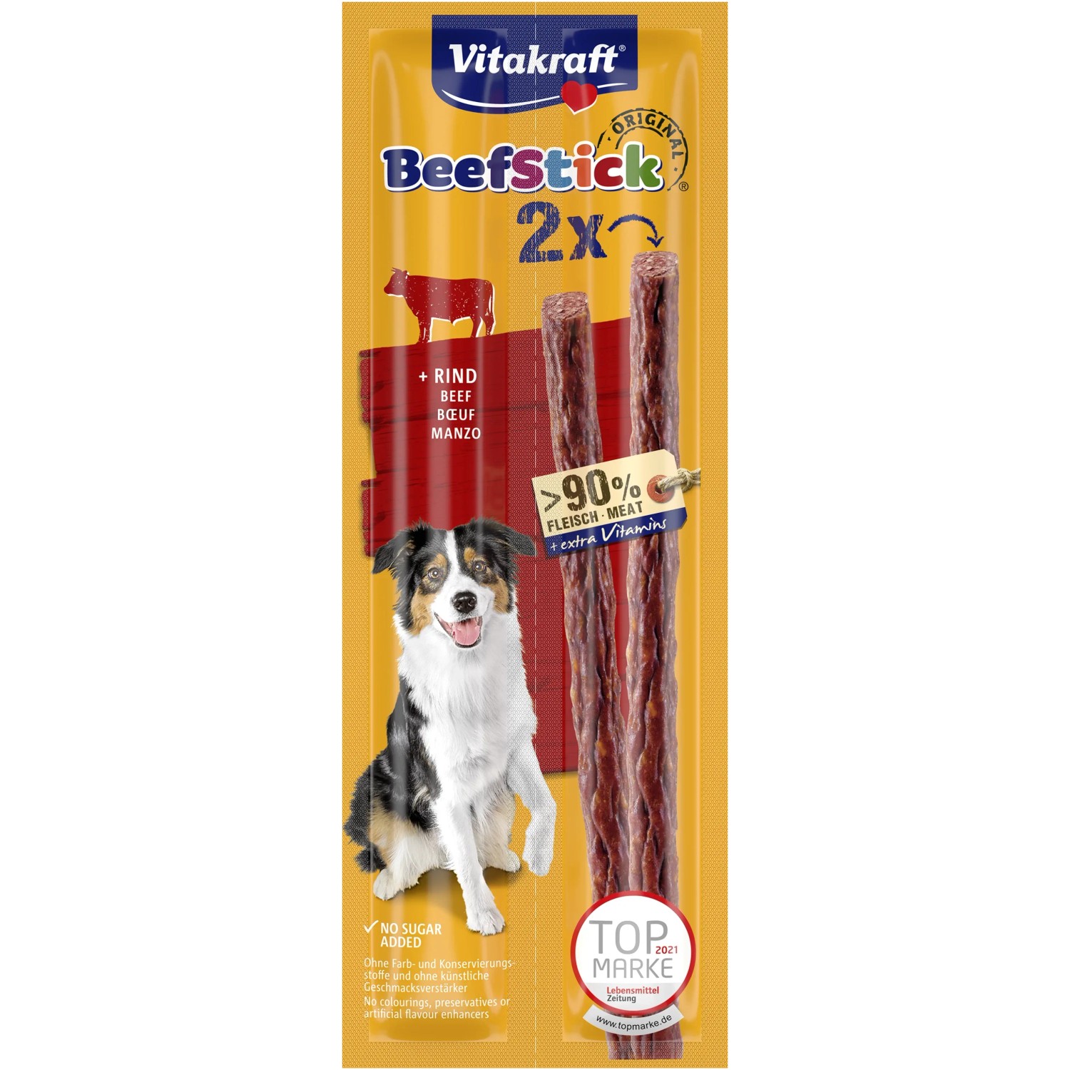 E-shop Vitakraft Pochúťka pre psov Beef Stick hovädzia 2 ks