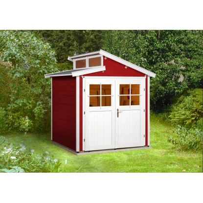 Weka Záhradný domček 226 veľ. 1 červeno-biely, 205 x 209 cm