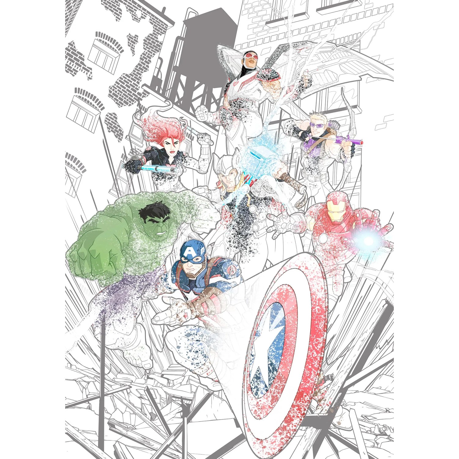 E-shop Komar Vliesová fototapeta Avengers Attack 200 x 280 cm