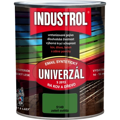 INDUSTROL Email na kov a drevo S2013 UNIVERZÁL 5149 zeleň svetlá 750 ml