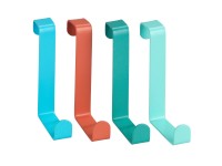 Wenko Závesný vešiak na dvere rôzne farby samostatné 4-dielna súprava