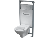 Alcadrain WC set Komfort C101-SET-01 + závesné WC AURA do sadrokartónu