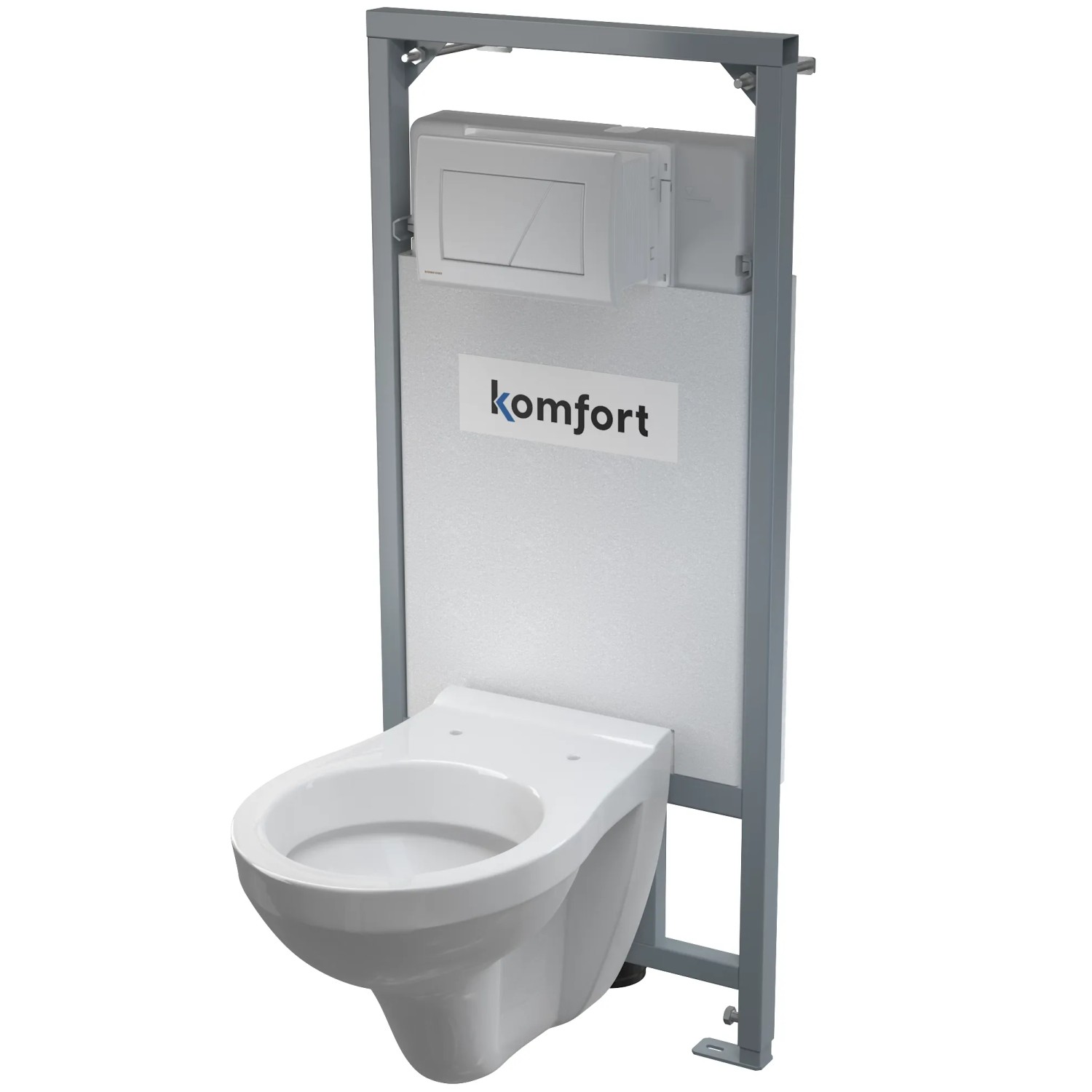 E-shop Alcadrain WC set Komfort C101-SET-01 + závesné WC AURA do sadrokartónu