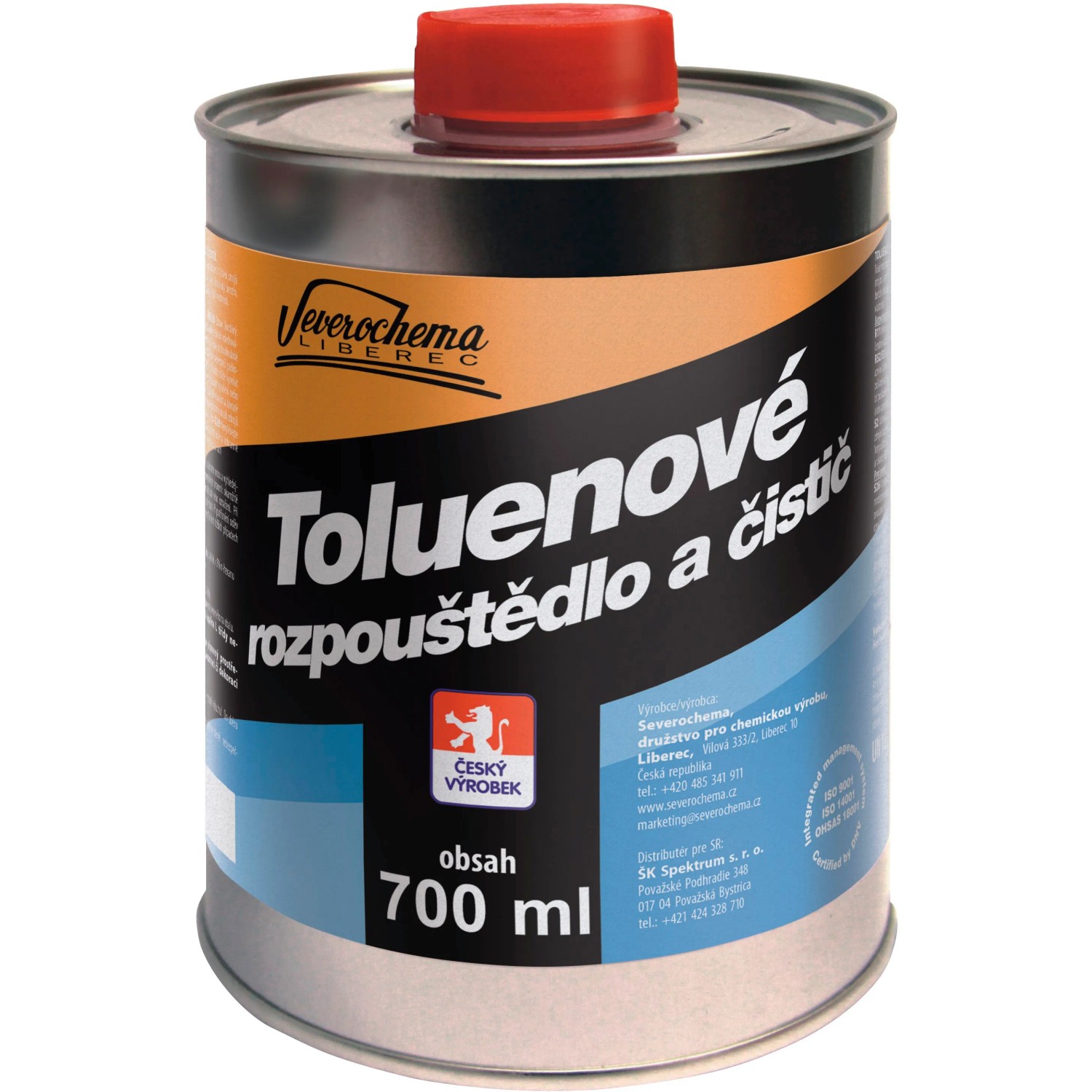 E-shop Severochema Toluénové rozpúšťadlo a čistič 700 ml