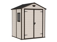 Keter Plastový záhradný domček Manor 6x5 DD, béžová, 152 x 185 x 226 cm
