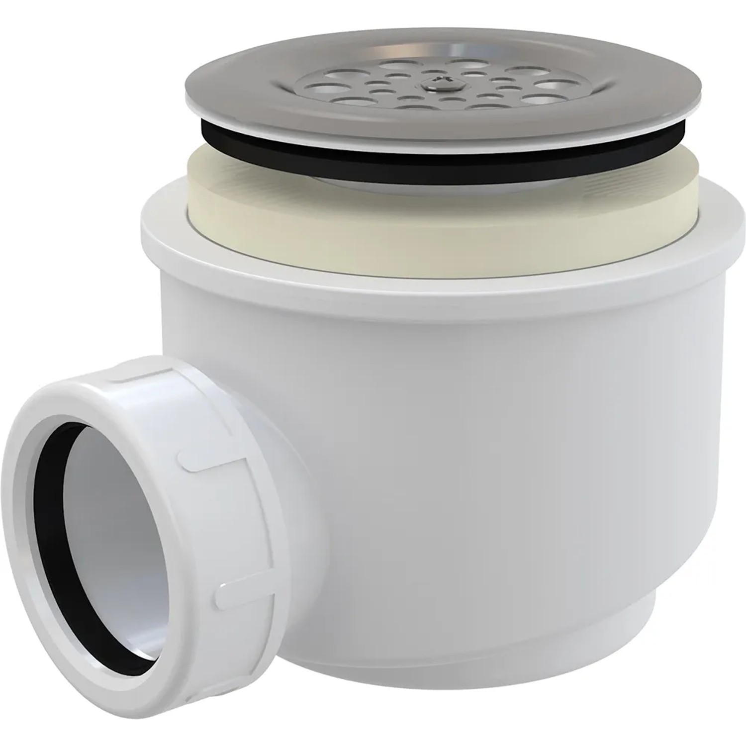 E-shop Alcadrain Sifón vaničkový s nerezovou mriežkou priemer 60 mm