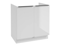 Deftrans Drezová kuchynská skrinka Belluno 2D1Z, biela, 80 x 84 x 49 cm