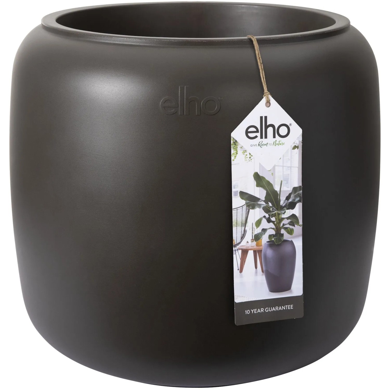 E-shop elho Kvetináč Pure Beads Small orechovo hnedý, pr. 39 x 35 cm