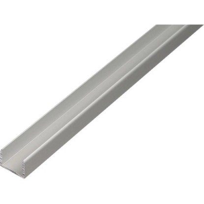 GAH Alberts U-profil, samosv., elox. hl., str., 10 x 8,9 x 1000 mm, hr. 1,5 mm
