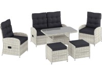 VLC Zostava záhradného nábytku Kalgan II svetlo sivá 6dielna VLC Zostava záhradného nábytku Kalgan II svetlo sivá 6dielna
