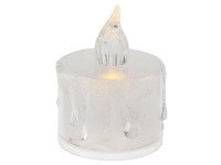 Koopman Dekoratívna LED sviečka, priehľadná, pr. 3,6 x 5 cm, 1 ks
