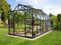 Vitavia Skleník Diana 11500 ESG 3 mm čierny práškovo lakovaný 264 x 445 cm