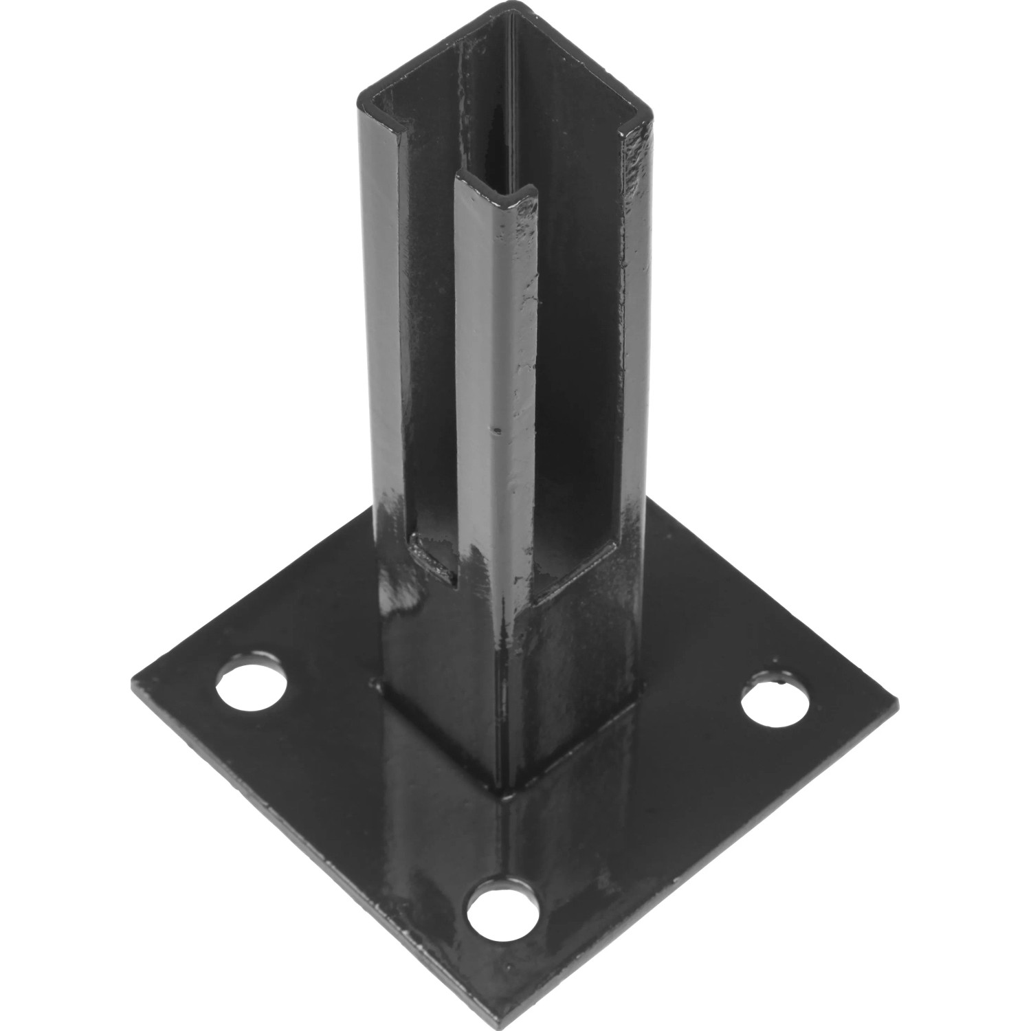E-shop Základová nosná pätka pre plotové stĺpiky 40 x 40 mm antracitová