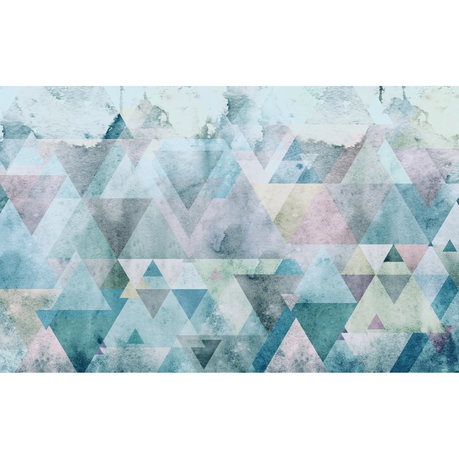 E-shop Komar Vliesová fototapeta Triangles Blue 400 x 250 cm