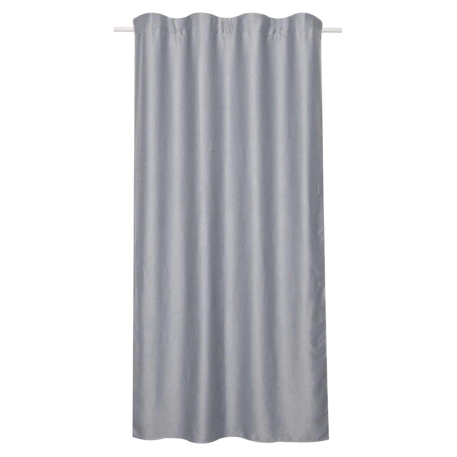 E-shop Sehlbach Záves so skrytými pútkami, Blackout Shine, strieborne sivý, 245 x 135cm