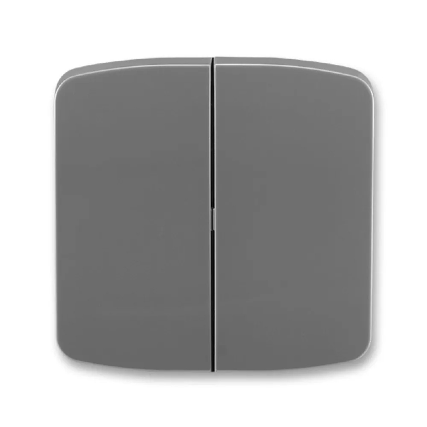 E-shop ABB Kryt spínača TANGO 3558A-A652 S2 dymovo sivý 20,1 x 62,25 x 62,25 mm