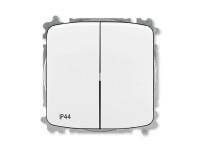 ABB Sériový/lustrový spínač TANGO 3559A-A05940 B, biely, 48 x 150 x 110 mm