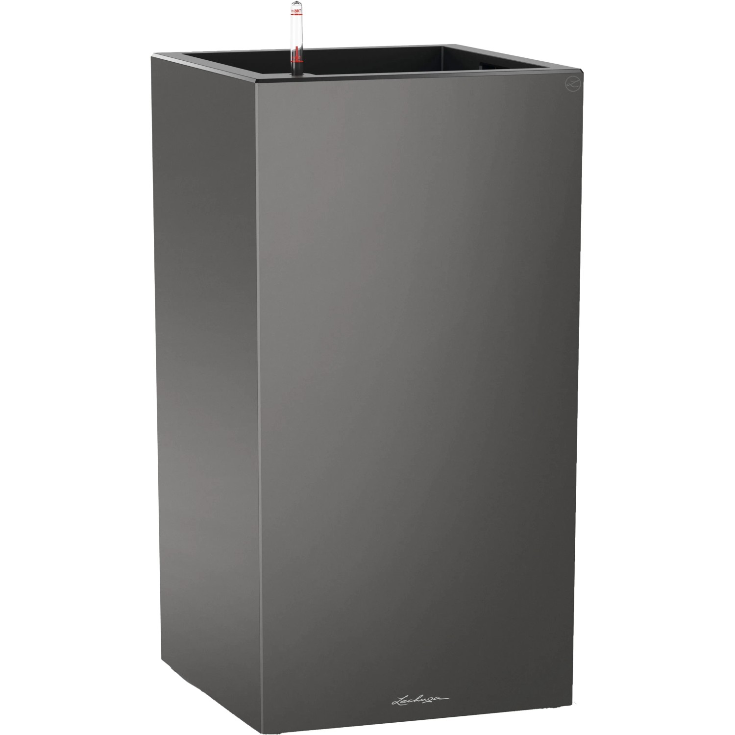 E-shop Lechuza Kvetináč Canto Premium 40 High, antracitová metalická, 40 x 40 x 76 cm