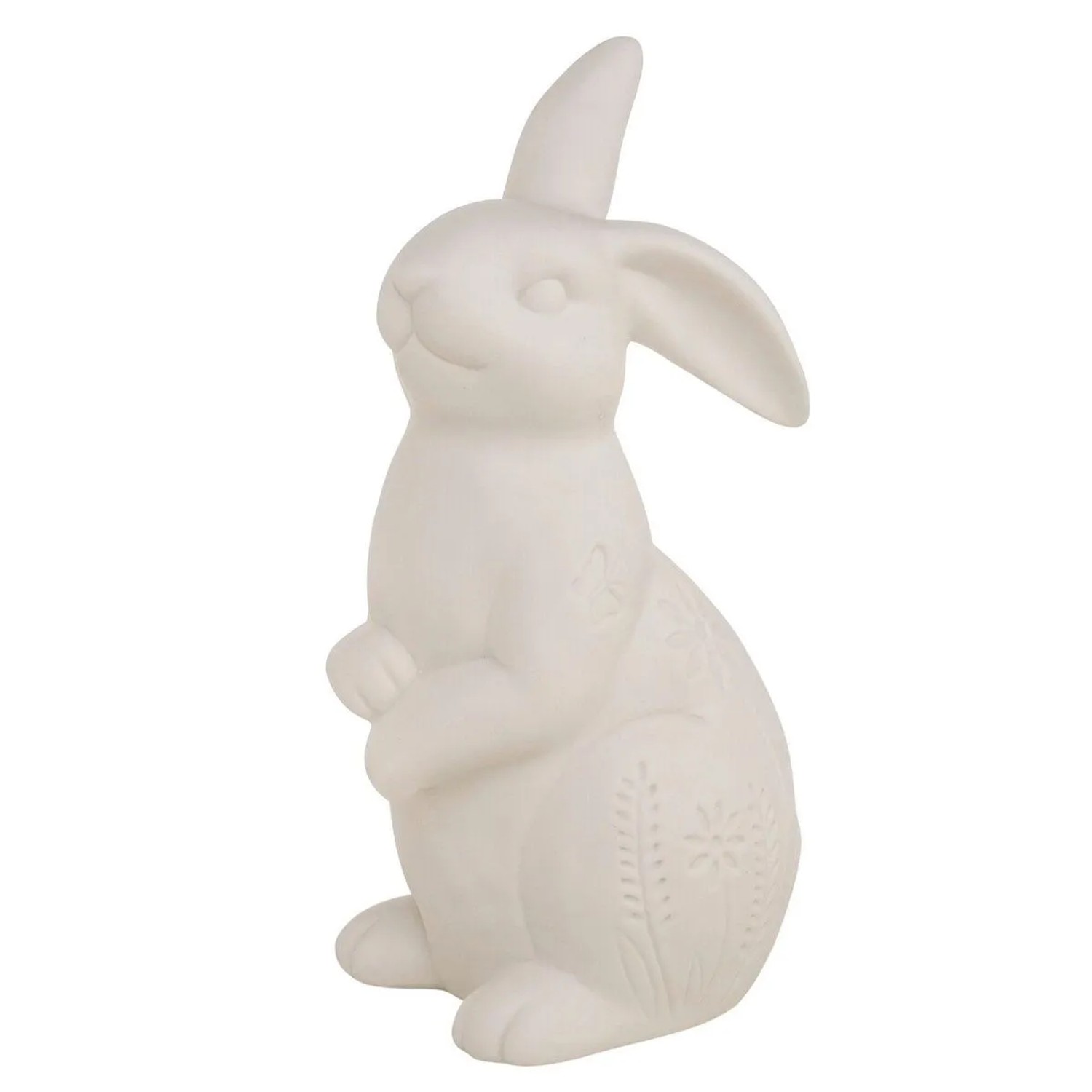 E-shop Boltze Dekoratívna figúrka zajaca z porcelánu Marlou 2 LED, 21,2 x 10 x 12 cm