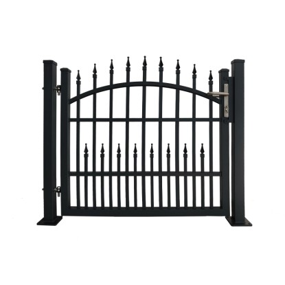 Dekoratívna jednokrídlová bránka Avignon k príp. hmoždinkami antracit 120x110 cm