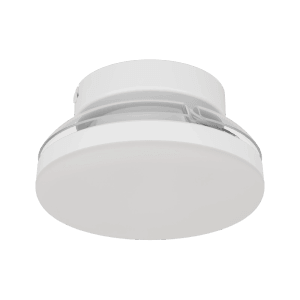 Biely LED stropný ventilátor Eglo Hovley, Ø 41 cm, s integrovaným stmievateľným svetlom a viditeľnými lopatkami.