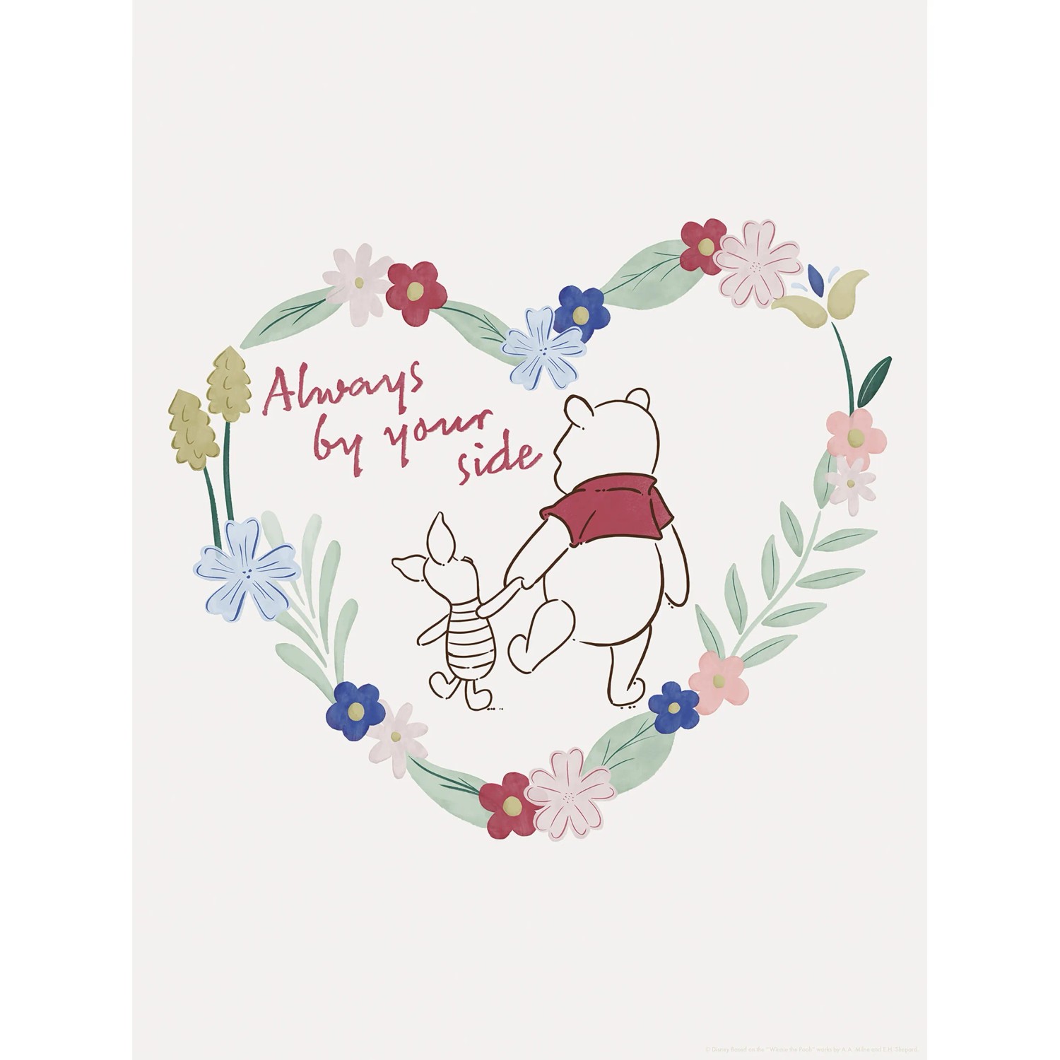 E-shop Komar Plagát Disney Winnie Pooh Always by Your Side 30 x 40 cm