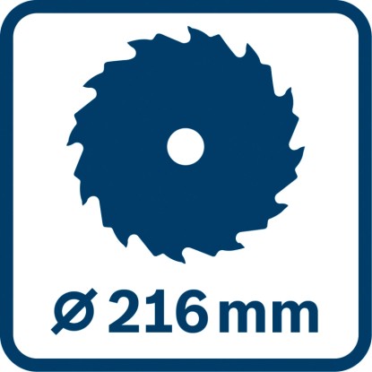 Pílový kotúč, Ø 216 mm pre formátovacie, kapovacie a pokosové píly.