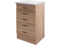 Flex-Well Kuchynská skrinka Oslo 50 spodná, zásuvky, 50 x 85 x 47 cm