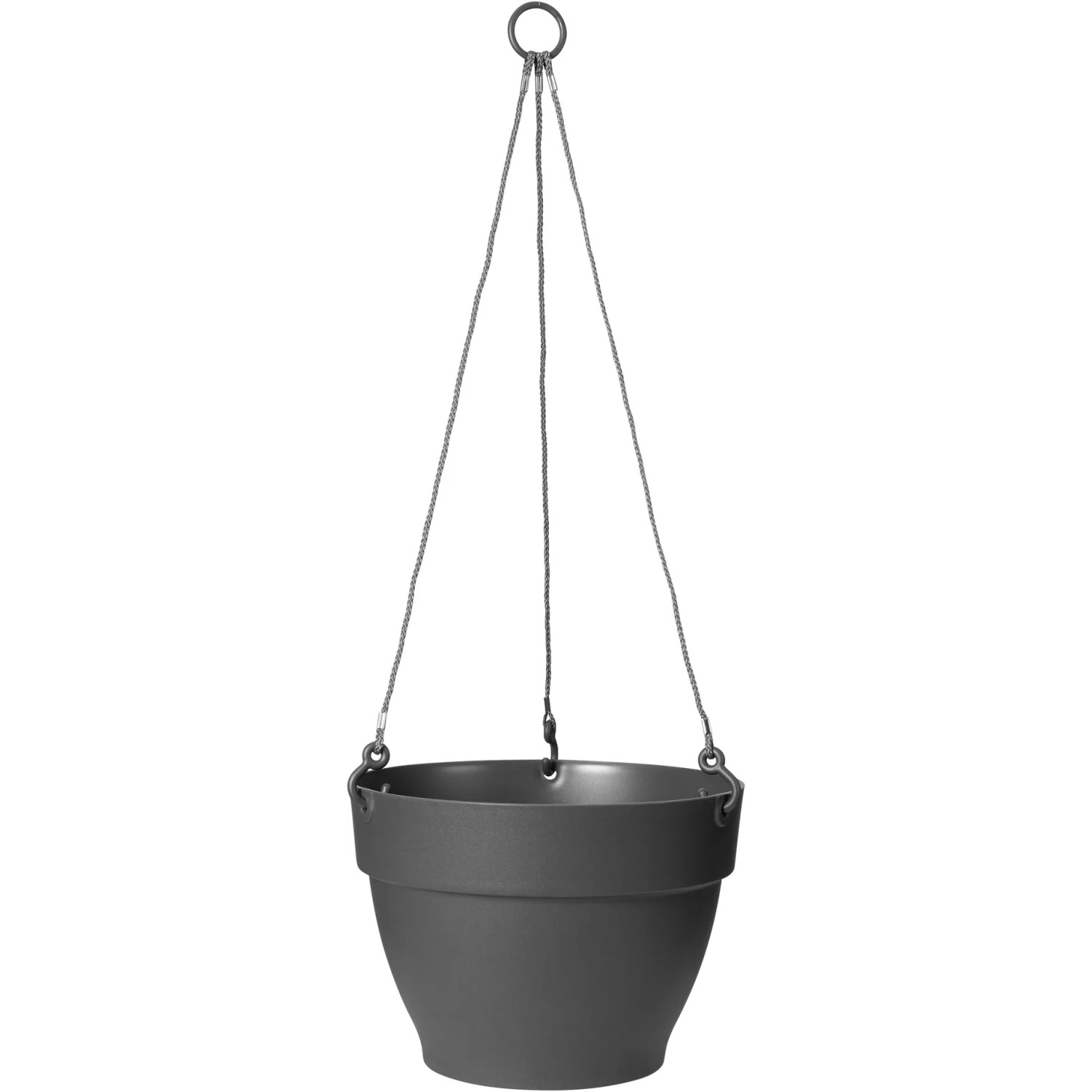 E-shop elho Závesný kvetináč Vibia Campana antracitový, pr. 26 x 18 cm
