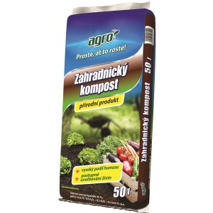 Vrece záhradnej zeminy/kompostu (50 l) na záhradníctvo. Univerzálne záhradné hnojivo.