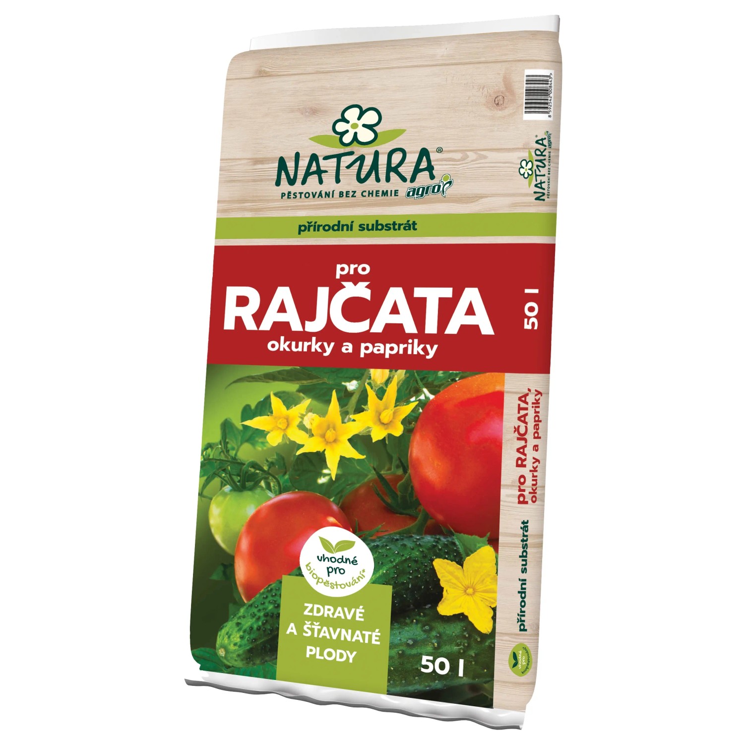 E-shop NATURA Prírodný substrát pre paradajky, uhorky a papriky 50 l