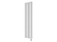 Azur Elektrický kúpeľňový radiátor Stacy Double Typ6.1, 1000W, biela, 160x37,2cm