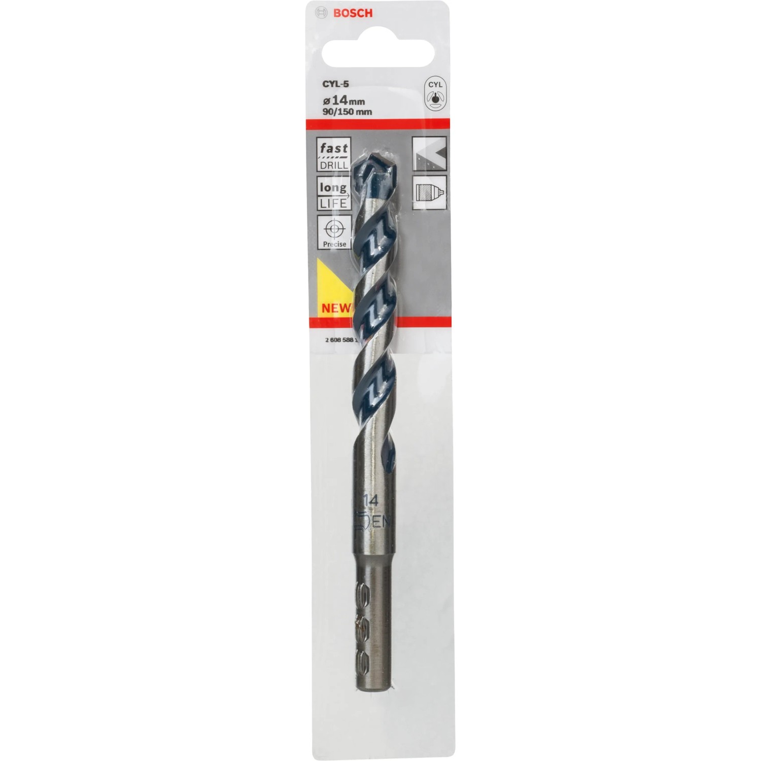 E-shop Bosch Vrták do betónu CYL-5, pr. 14 x 90 x 150 mm