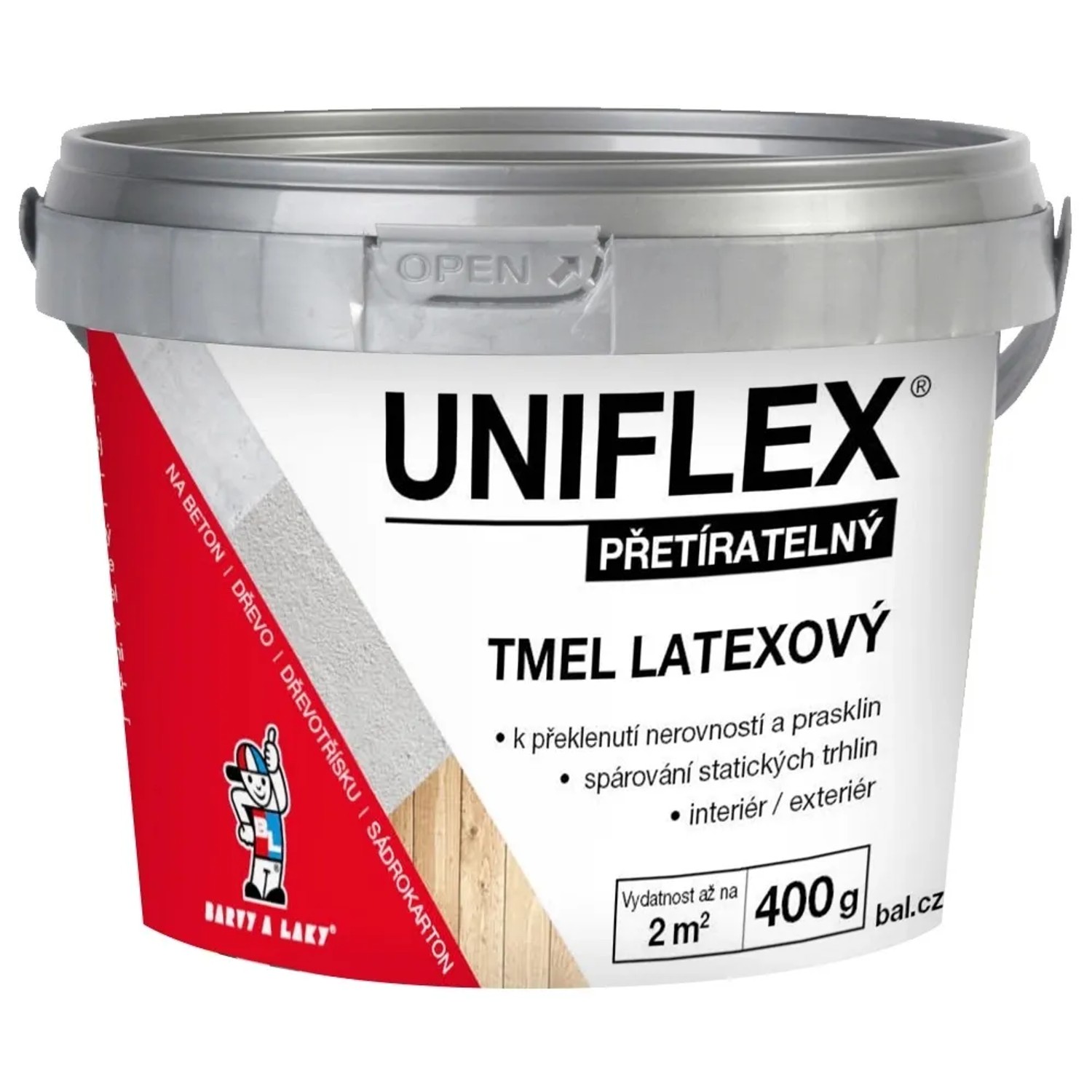 E-shop UNILFEX Latexový tmel na sadrokartón, murivo a drevo, 400 g