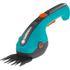 Gardena nožnice na trávu a kríky, akumulátorové so šírkou strihu 8 cm pre presné okraje trávnika a tvarovanie.
