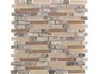 Euro Stone Kombinovaná mozaika Combi Castanho Line 30 x 30 cm Euro Stone Kombinovaná mozaika Combi Castanho Line 30 x 30 cm