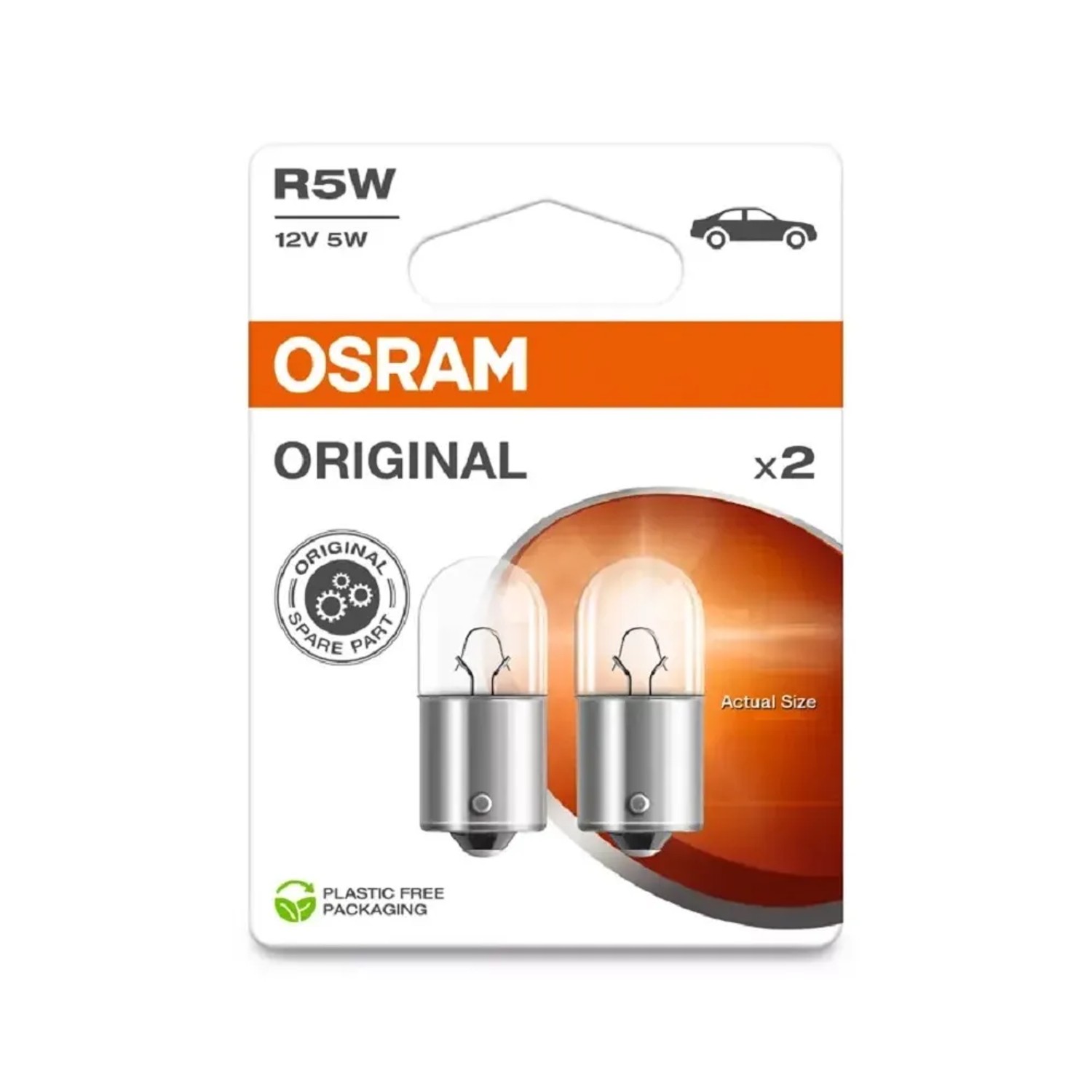 E-shop OSRAM Pomocná autožiarovka Original s kovovou päticou R5W, 12V, 2 ks (BLI ECO)