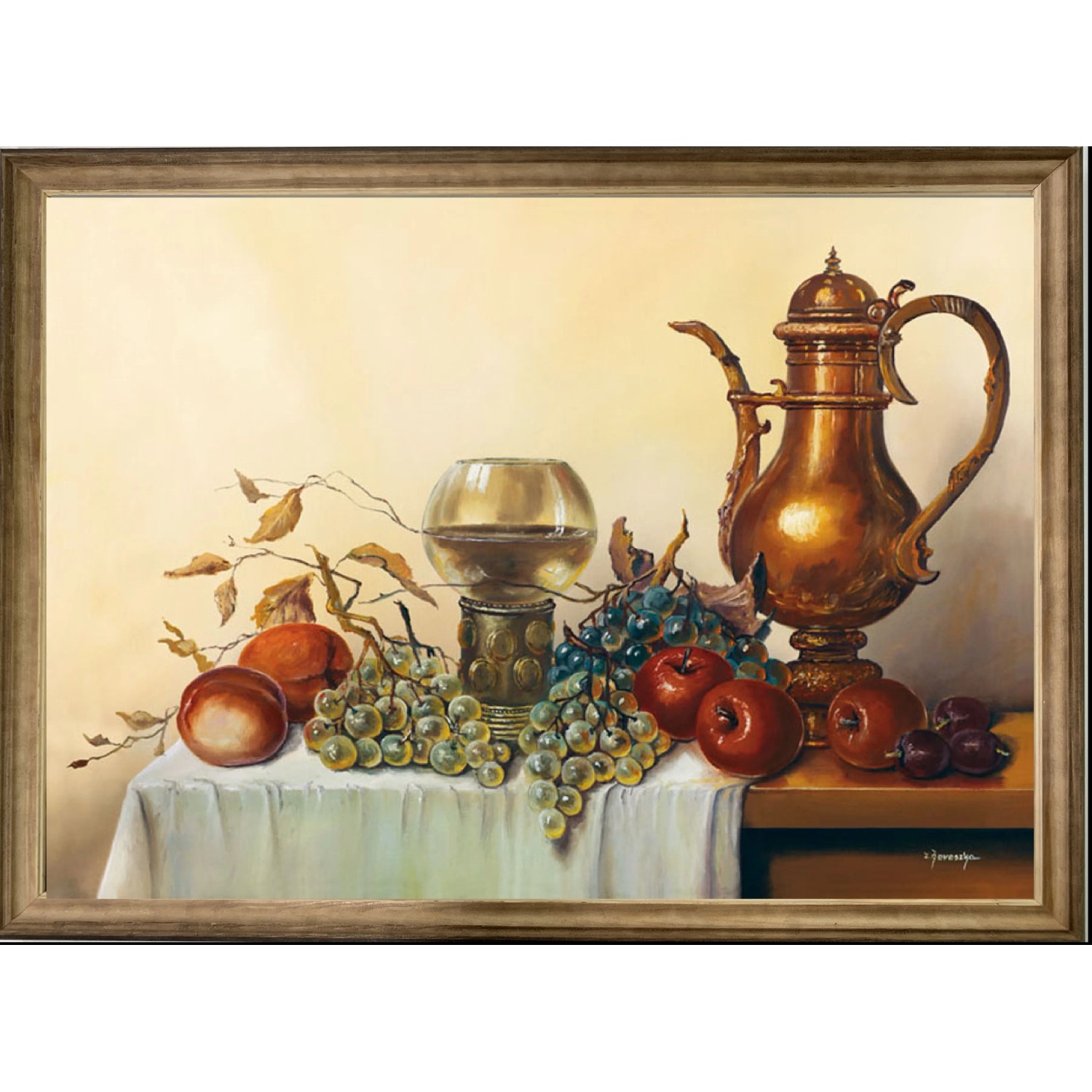 E-shop Bondecor Zarámovaný obraz Zátišie 54 x 74 cm