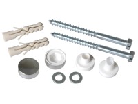 Náhradná krytka k WC skrutkám chróm, 4 ks