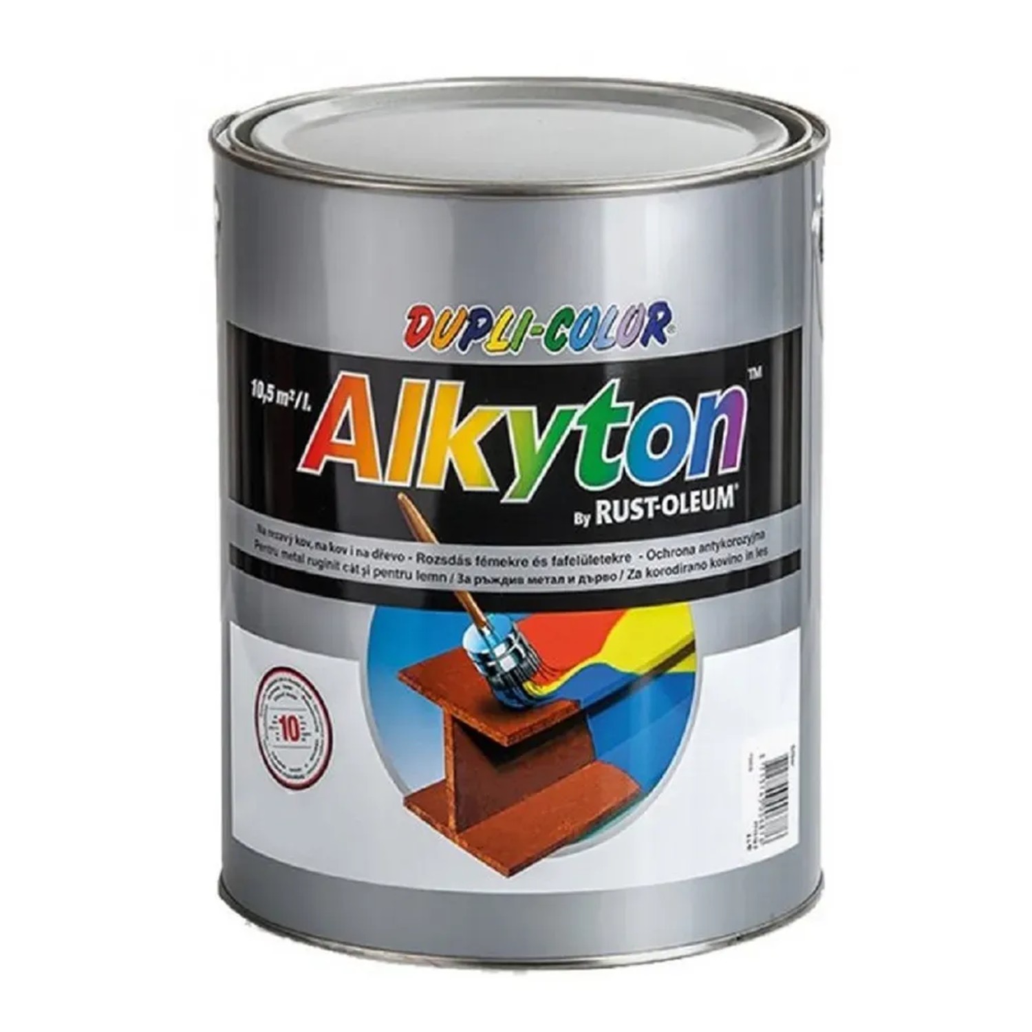 E-shop DUPLI-COLOR Samozákladový email ALKYTON kladivkový, čierna, 750 ml