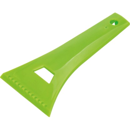 Zelená škrabka na ľad Trend z plastu s ergonomickou rukoväťou, dĺžka cca 20 cm.